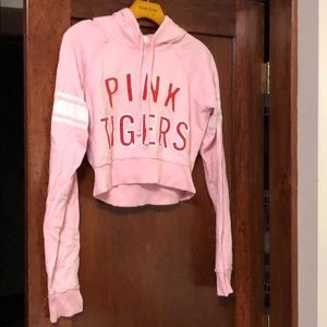Pink Victoria’s Secret size medium hooded sweater